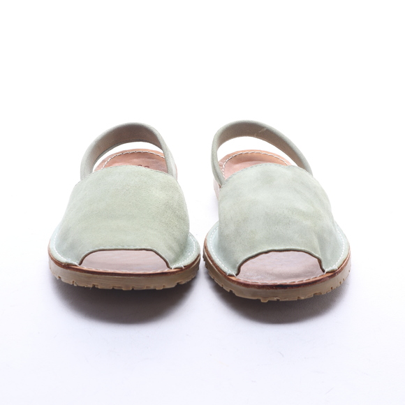 Sen Verde Women Suede Leather Open Toe Sling Back Sandals EU 37 Green - Picture 5 of 16